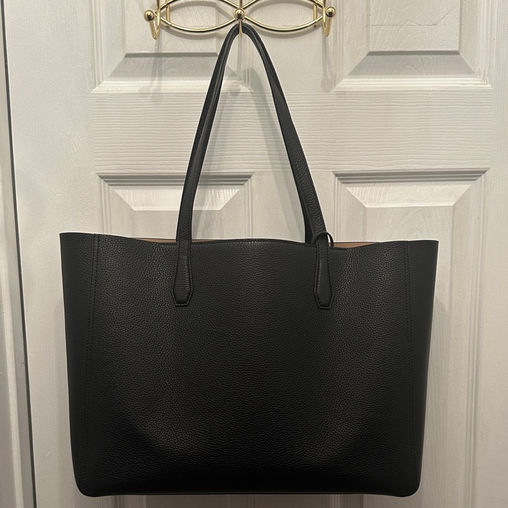 Tory Burch Black Leather Tote - Picture 4 of 12
